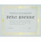 St. James&reg; Elite™ Certificates, Natural Linen with Capital Gold Foil Design, Pack of 12, 83427