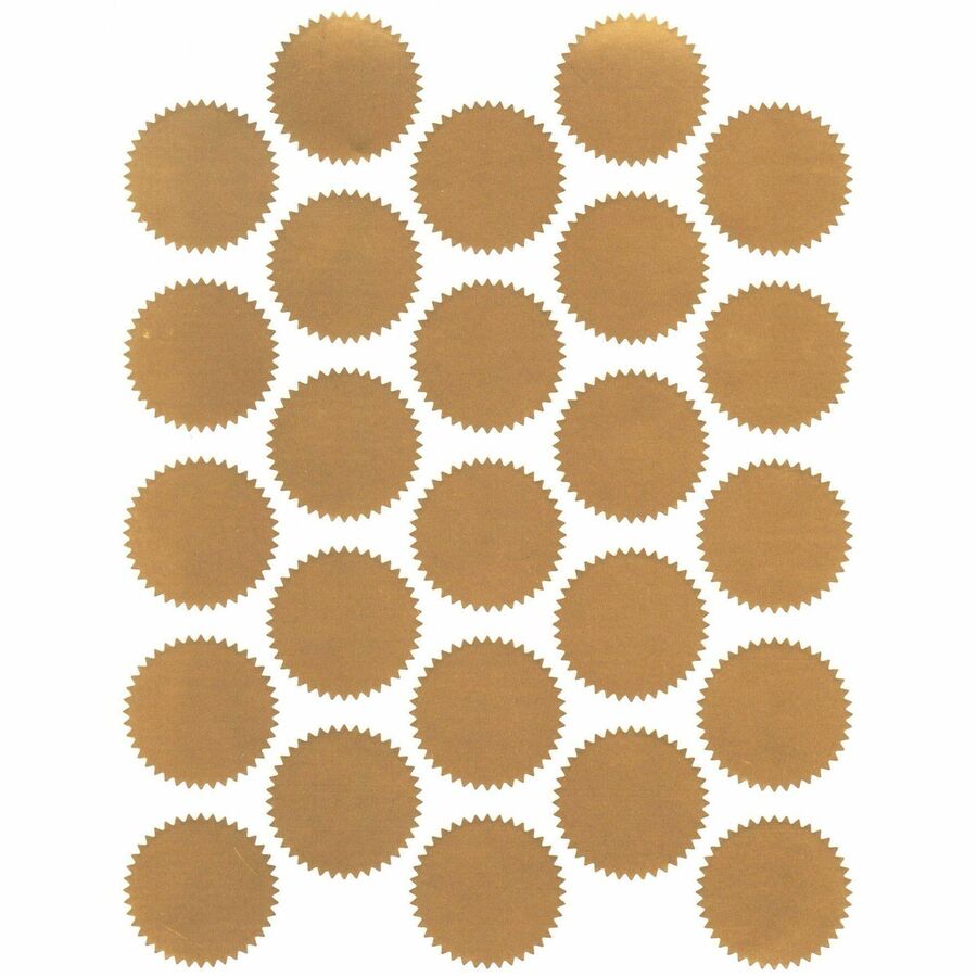 St. James&reg; Imprintable Seals, Metallic Gold, 25/sheet, Pack of 8 (200 Seals), 83430 - 83430