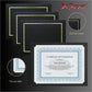 St. James&reg; Classic Linen Certificate Holders with Gold Foil, Black, Pack of 5, 83464 - 83464