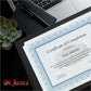 St. James&reg; Classic Linen Certificate Holders with Gold Foil, Black, Pack of 5, 83464 - 83464