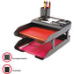 Deflecto Corporate Desk Tray Set - 583004