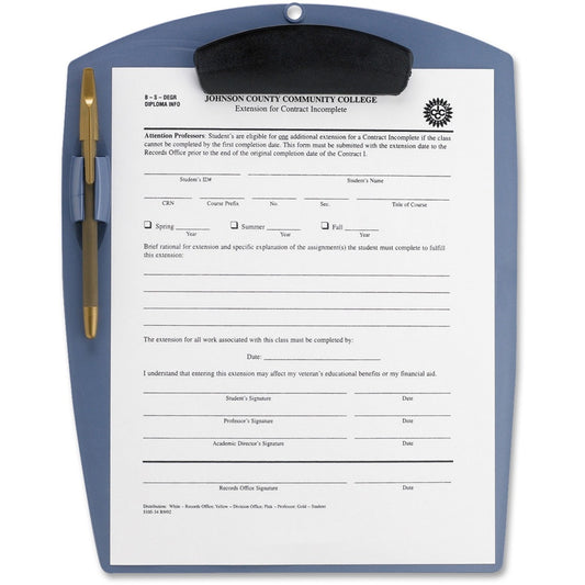 Storex Deluxe Poly Clipboard