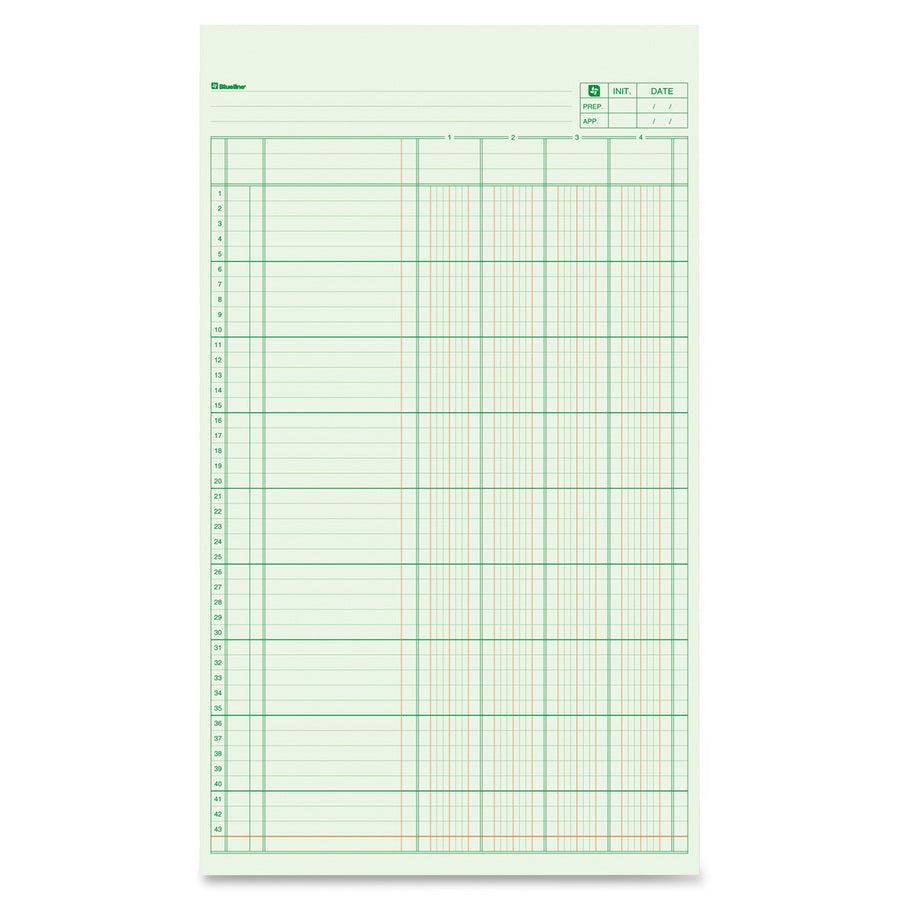 Blueline A5304 Columnar Pad - A5304