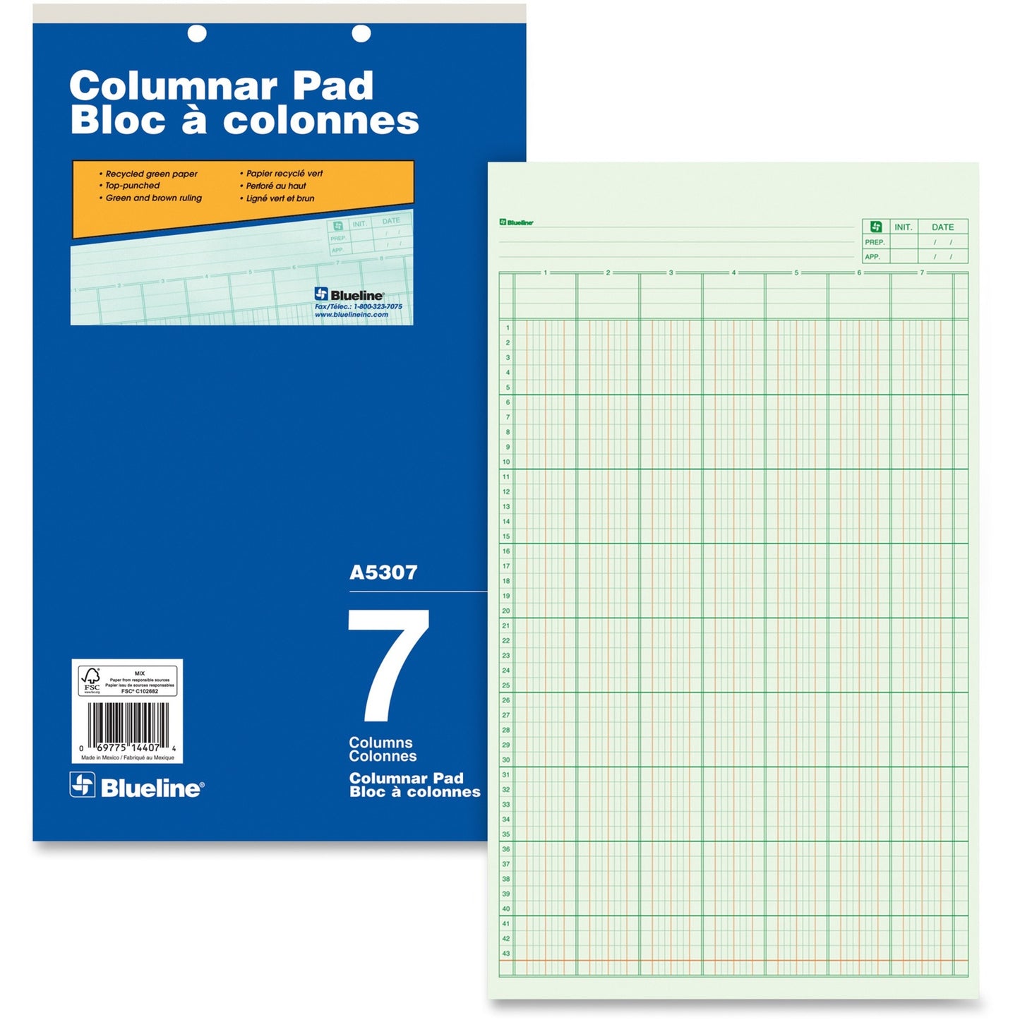 Blueline A5307 Columnar Pad
