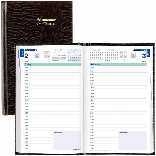 AGENDA 1D/P.ENG.8X5 BLACK