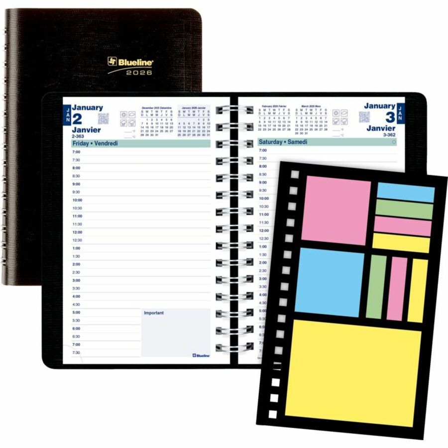AGENDA PLUS 1D/P.SPI.BIL.BLACK