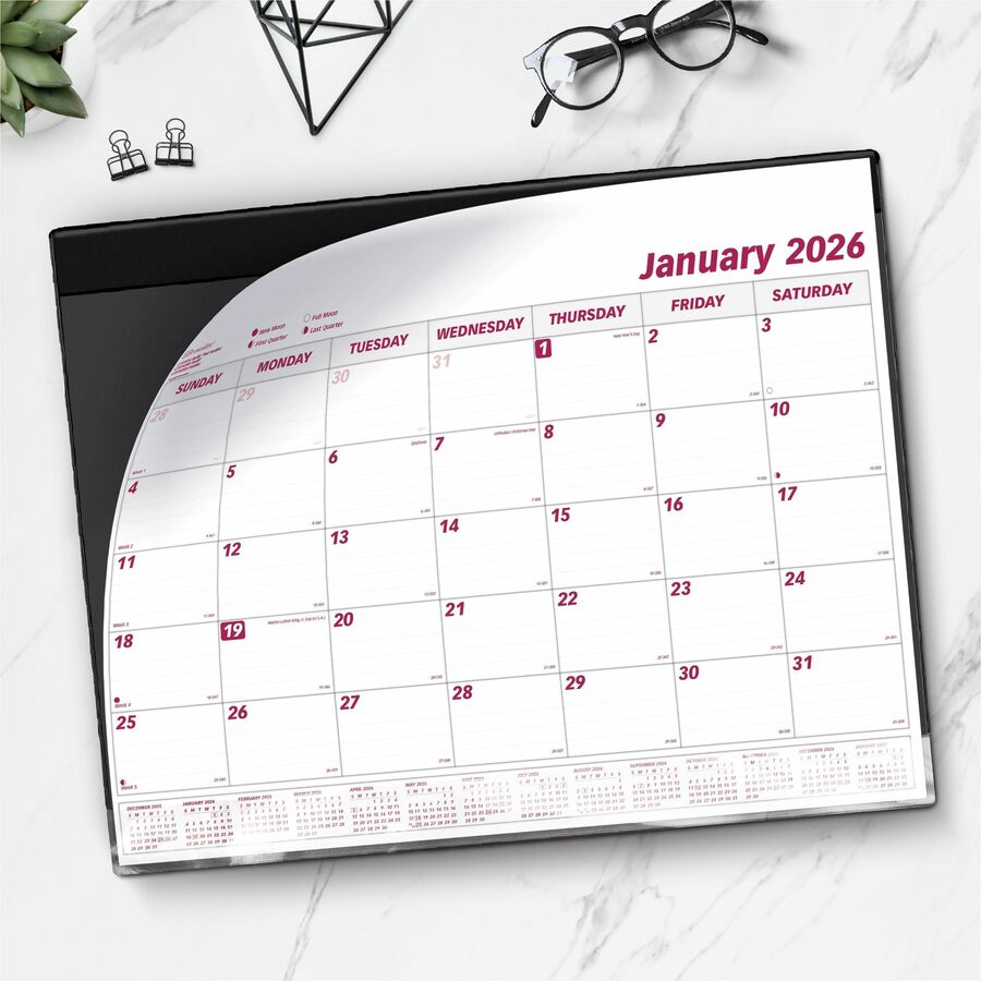 Brownline Monthly Desk Pad Calendar Refill, 23-1/2" x 18-1/4" , English - C191924R