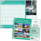 Blueline Canadian Provinces Monthly Desk Pad Calendar, 22" x 17" , Bilingual