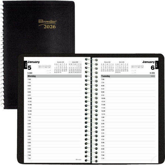 AGENDA QUOT.SPI.ENG.8X5 BLACK