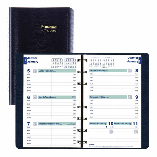AGENDA 1W/2P.BIL.INDEX 8X5BLUE
