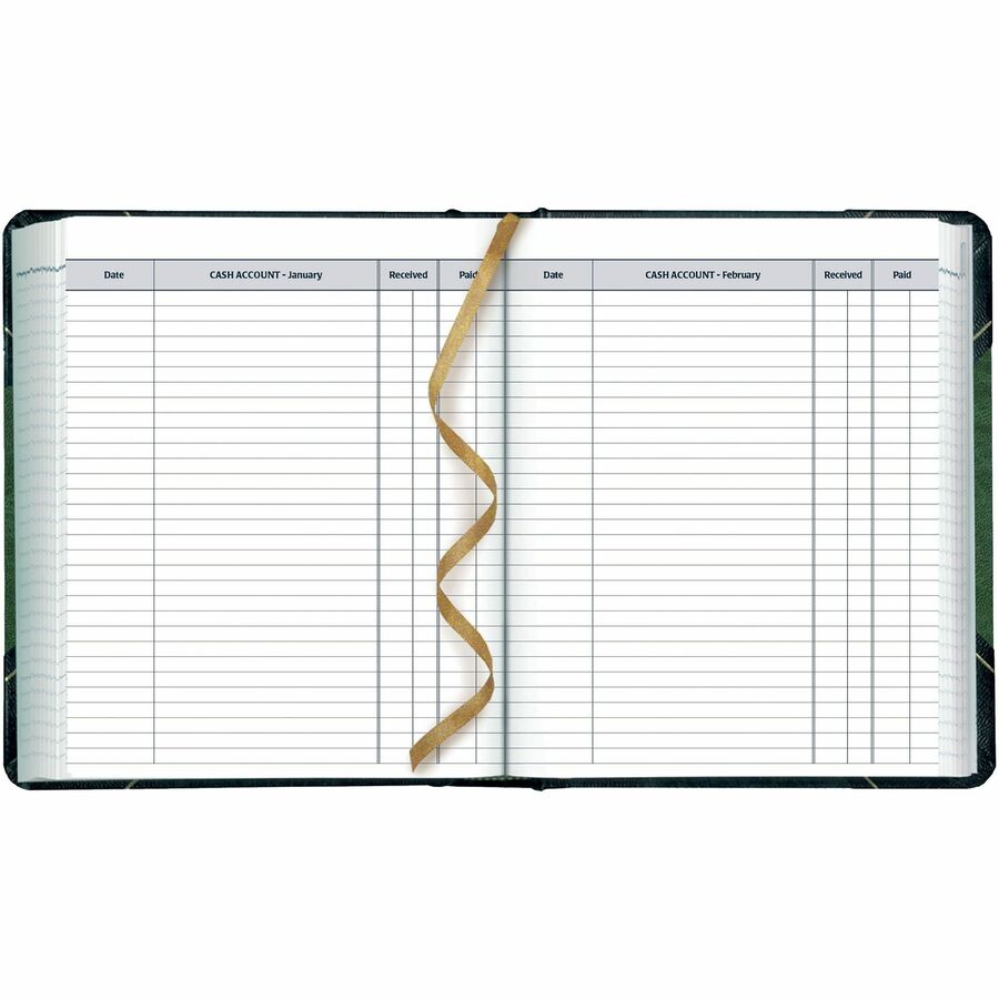 Blueline Traditional Daily Planner, 8" x 6-1/2" , English, Green - C517F