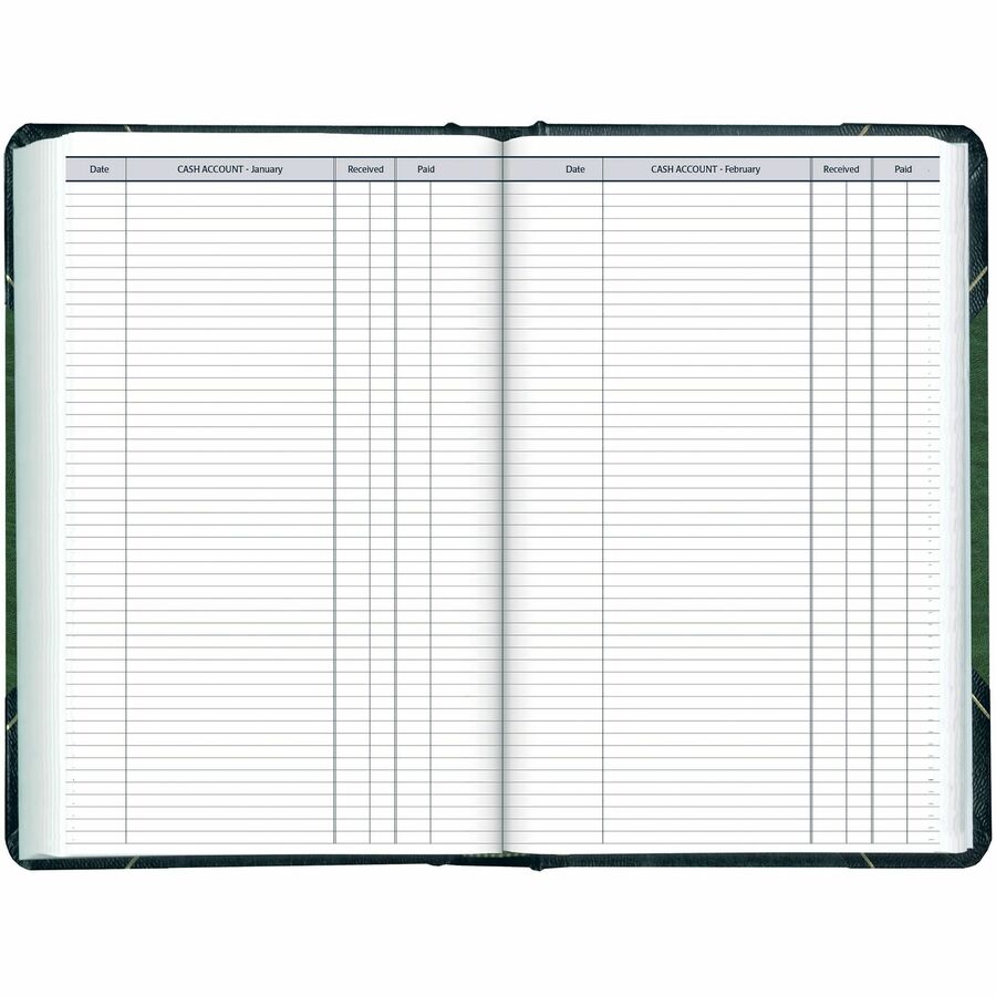 Blueline Traditional Daily Planner, 13-3/8" x 8" , English, Green - C530F