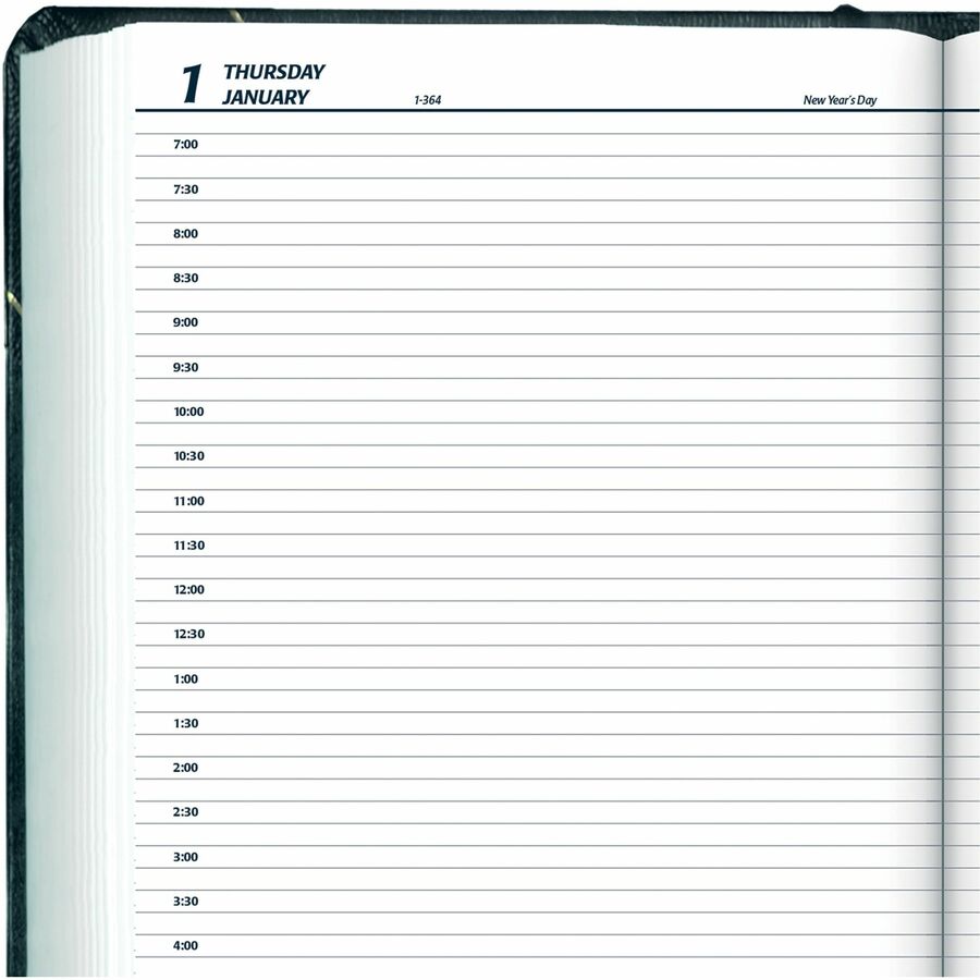 Blueline Traditional Daily Planner, 13-3/8" x 8" , English, Green - C530F