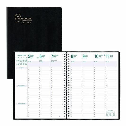 AGENDA TIMANAGER ENG.7D.BLACK