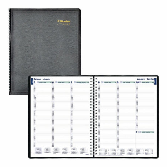 AGENDA 1W/P.SPI.BIL.11X9-1/16 BK