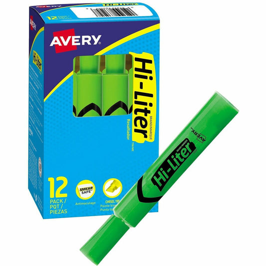 Avery&reg; Desk Style HI-LITER&reg;, Fluorescent Green