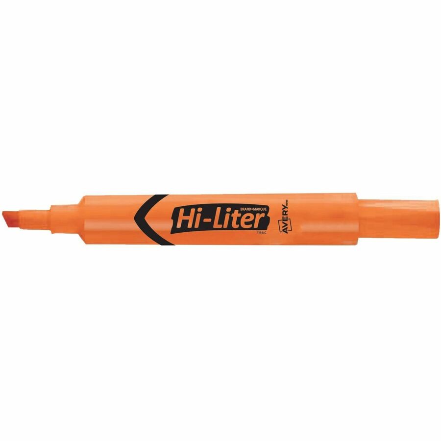 Avery&reg; Desk Style HI-LITER&reg;, Fluorescent Orange - C83506