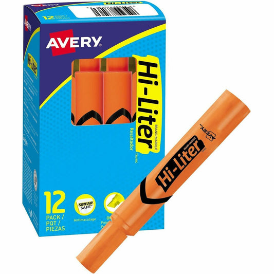 Avery&reg; Desk Style HI-LITER&reg;, Fluorescent Orange