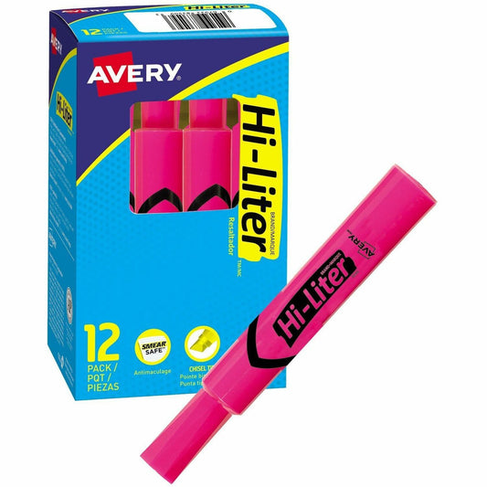 Avery&reg; Desk Style HI-LITER&reg;, Fluorescent Pink