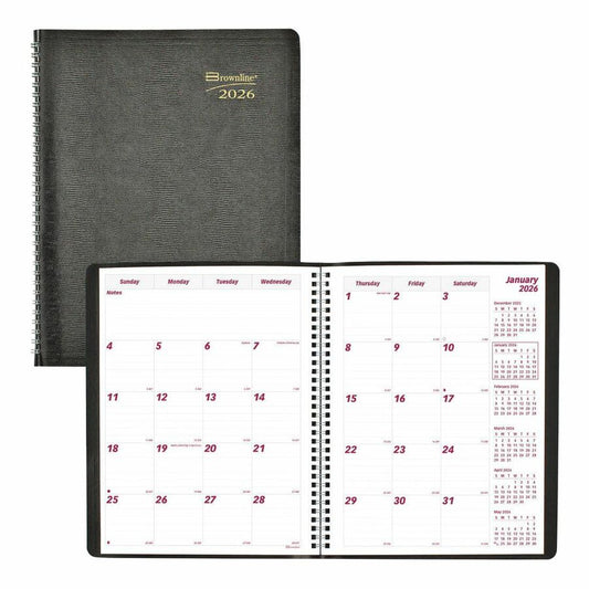 MONTHLY PLANNER EN 11X8.5"BLK