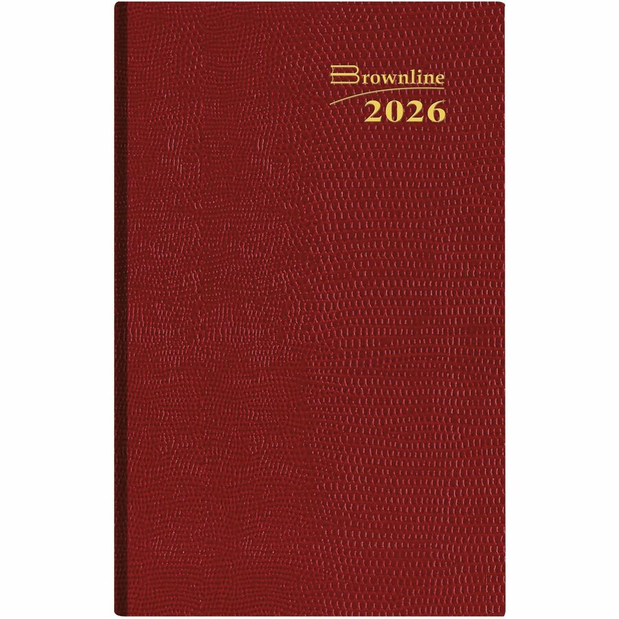 Brownline Brownline&reg; Traditional Diary Daily Pocket 4-3/4" x 3" English Assorted Colours - CB301ASX