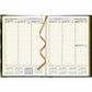 Brownline Executive Weekly Planner, 10-3/4" x 7-3/4" , Trilingual, Black - CBE512