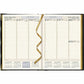 Brownline Executive Weekly Planner, 10-3/4" x 7-3/4" , Trilingual, Black - CBE512