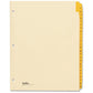 Oxford Preprinted Laminated Tab Index Divider - CR213
