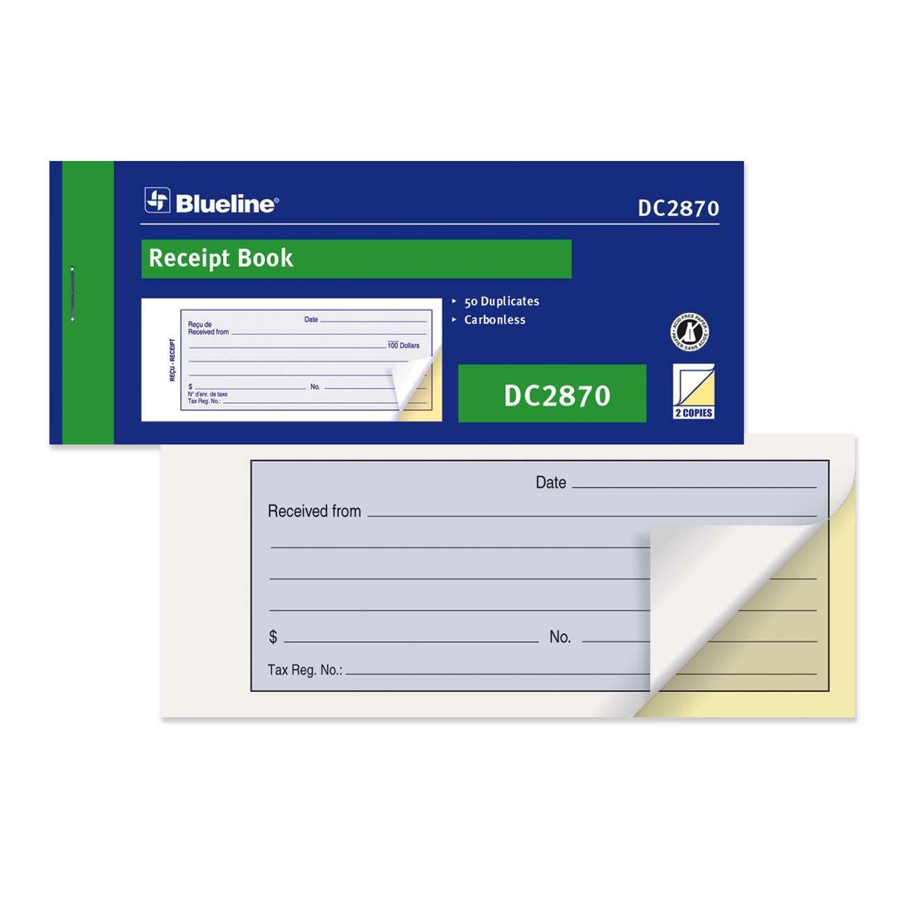 Blueline Receipt Forms Book