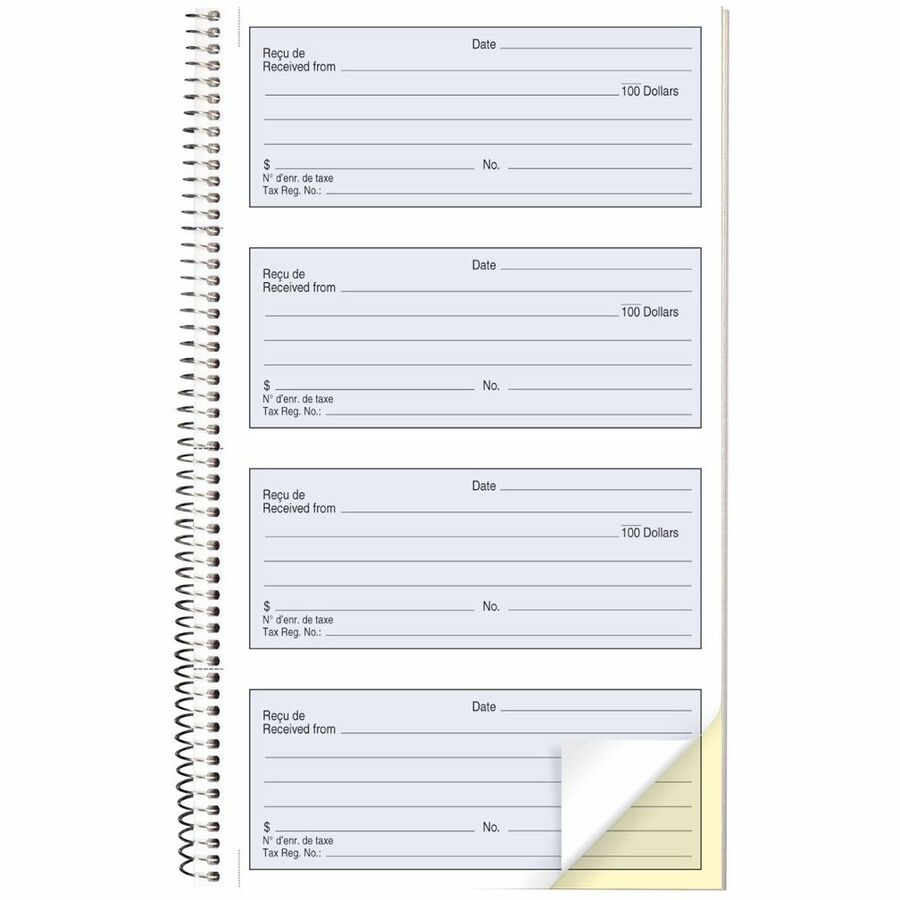 Blueline DCB4074T Receipt Book - DCB4074T