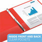 Davis Group Premium Economy, Round Ring, Binder, (Red, 5/8") - 230003