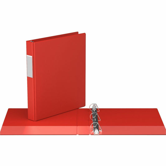 Davis Group Premium Economy, Angle D Ring, Binder, (Red, 1")