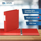 Davis Premium Economy, Angle D Ring, Binder, (Red, 1") - 230103