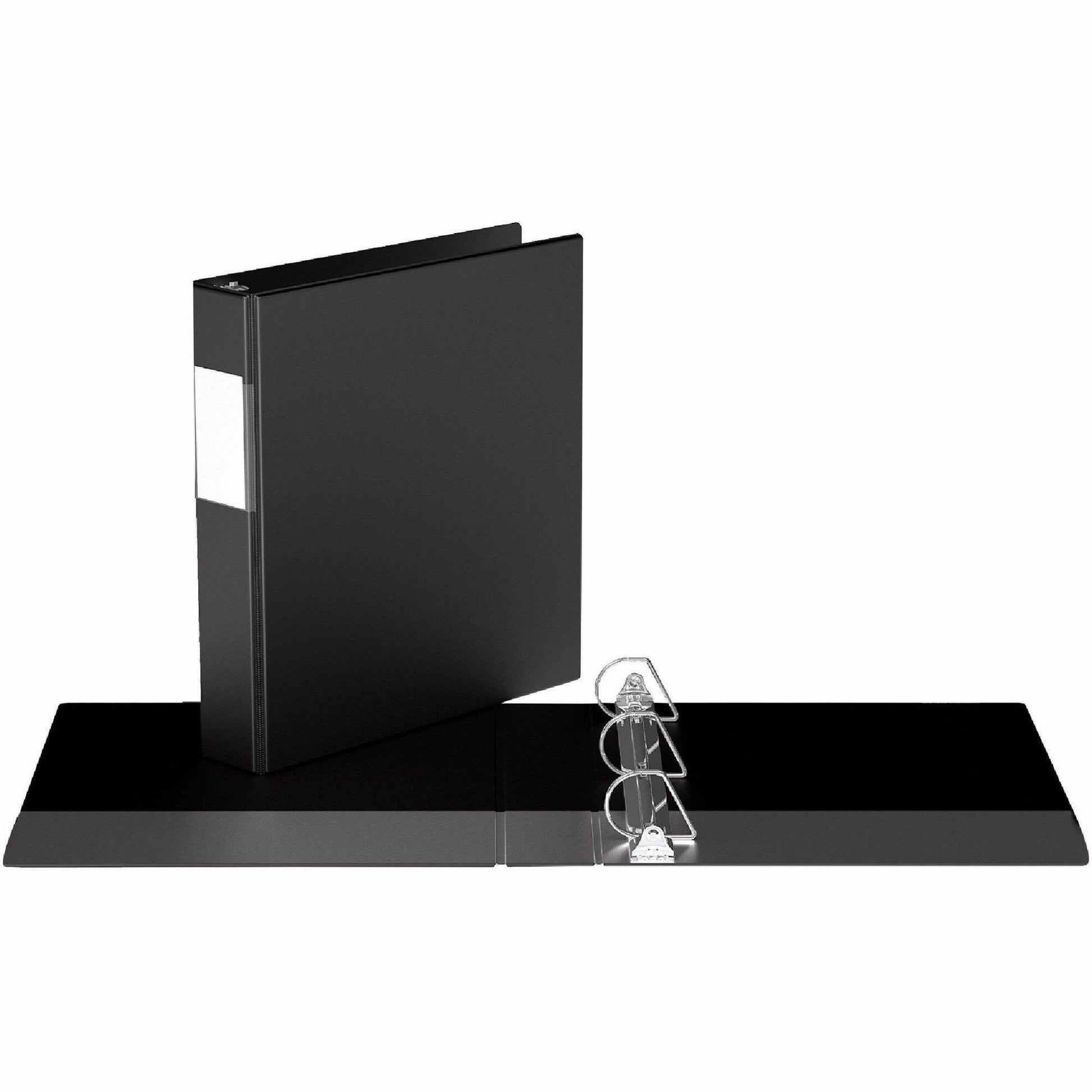 Davis Premium Economy, Angle D Ring, Binder, (Black, 1.5")