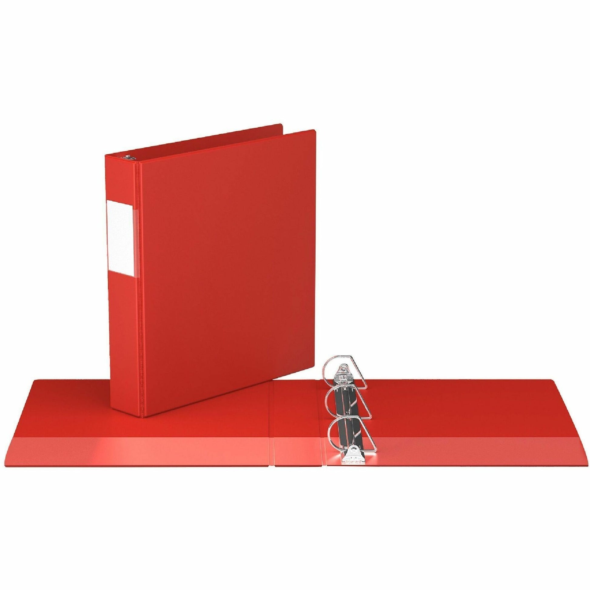 Davis Premium Economy, Angle D Ring, Binder, (Red, 1.5")