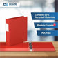 Davis Premium Economy, Angle D Ring, Binder, (Red, 1.5") - 230203