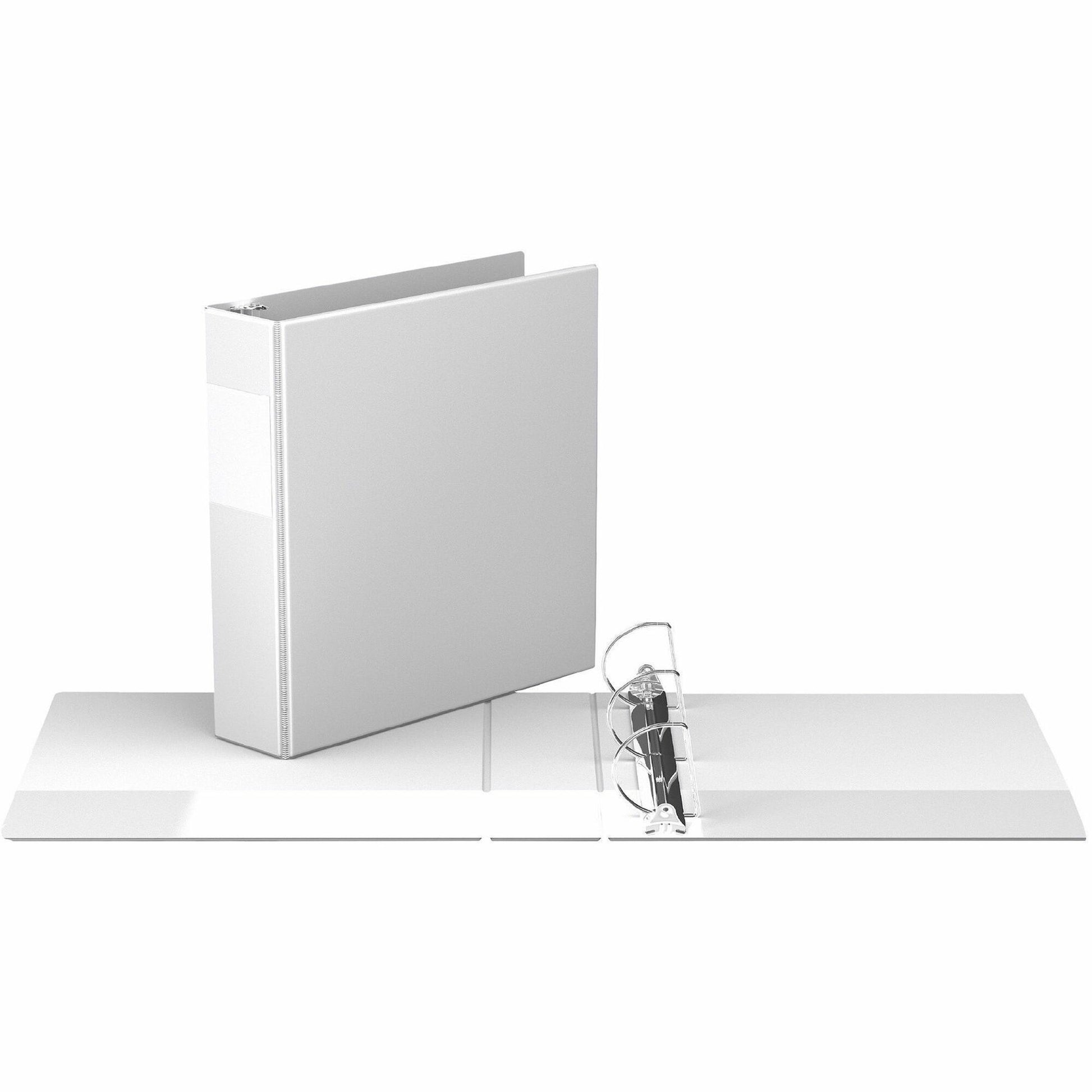 Davis Premium Economy, Angle D Ring, Binder, (White, 2")