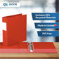 Davis Premium Economy, Angle D Ring, Binder, (Red, 2") - 230403