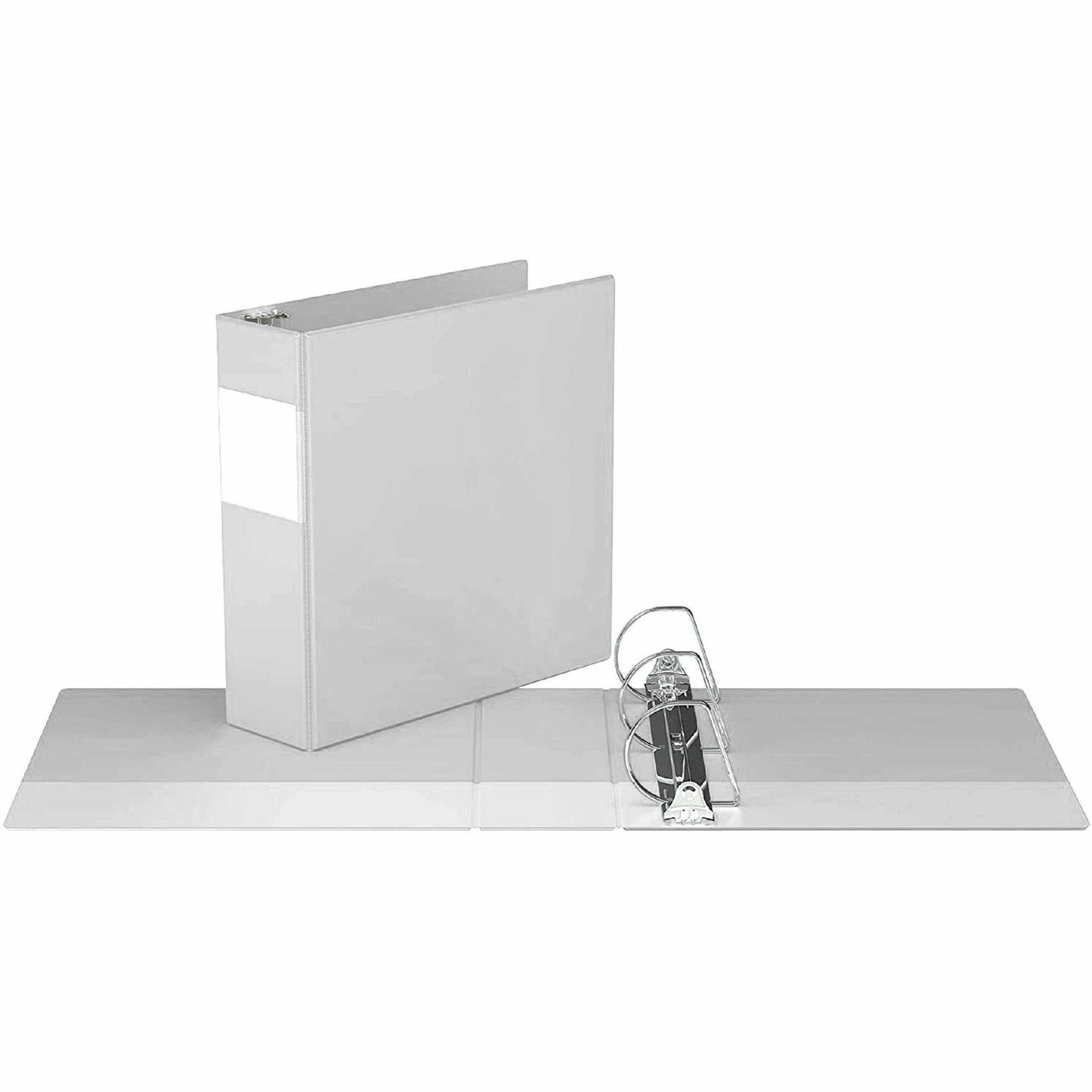 Davis Premium Economy, Angle D Ring, Binder, (White, 3")