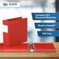 Davis Premium Economy, Angle D Ring, Binder, (Red, 3") - 230503