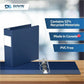 Davis Group Premium Economy, Angle D Ring, Binder, (Royal Blue, 3") - 230592