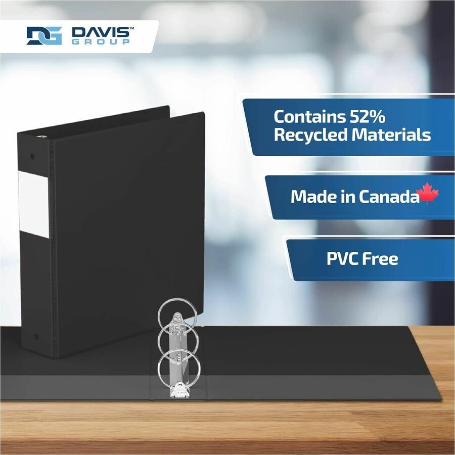 Davis Group Premium Economy, Round Ring, Binder, (Black, 2") - 231301