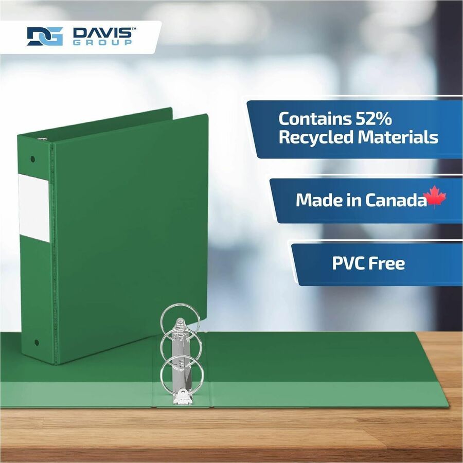 Davis Group Premium Economy, Round Ring, Binder, (Green, 2") - 231304