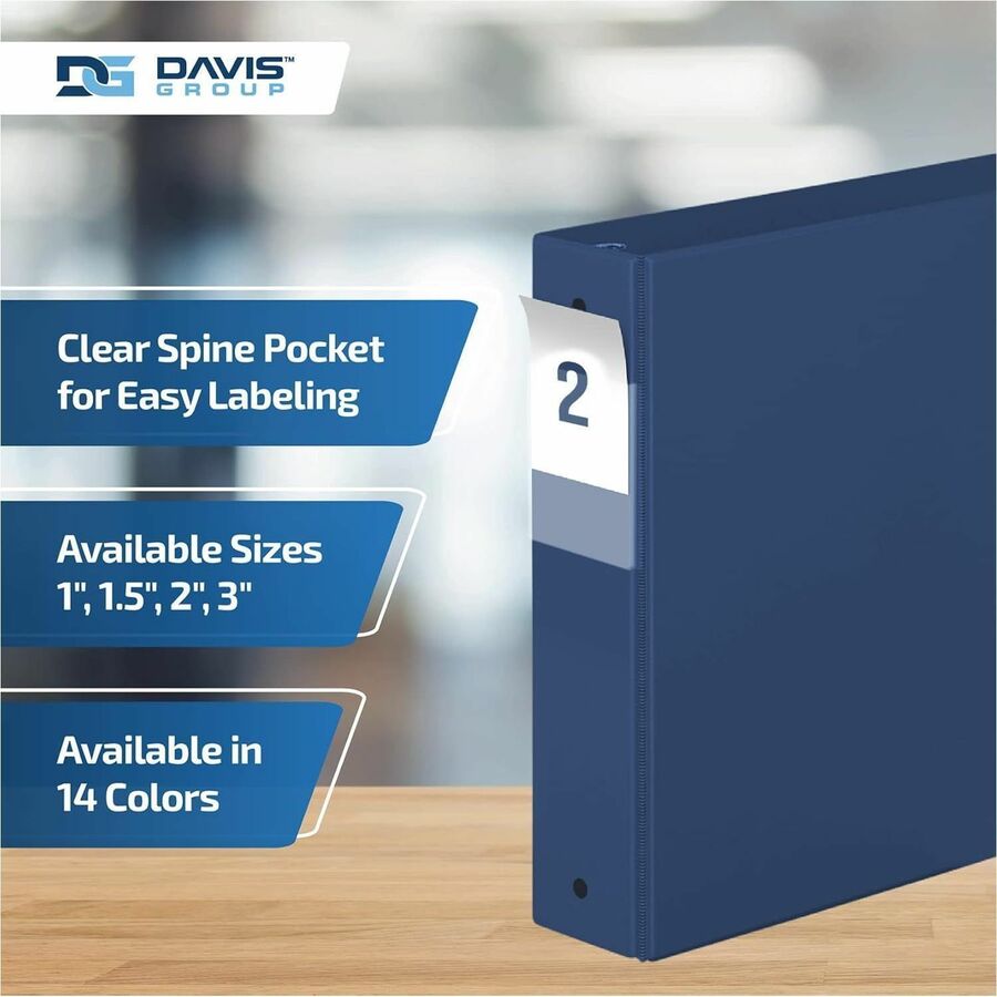 Davis Group Premium Economy, Round Ring, Binder, (Royal Blue, 2") - 231392