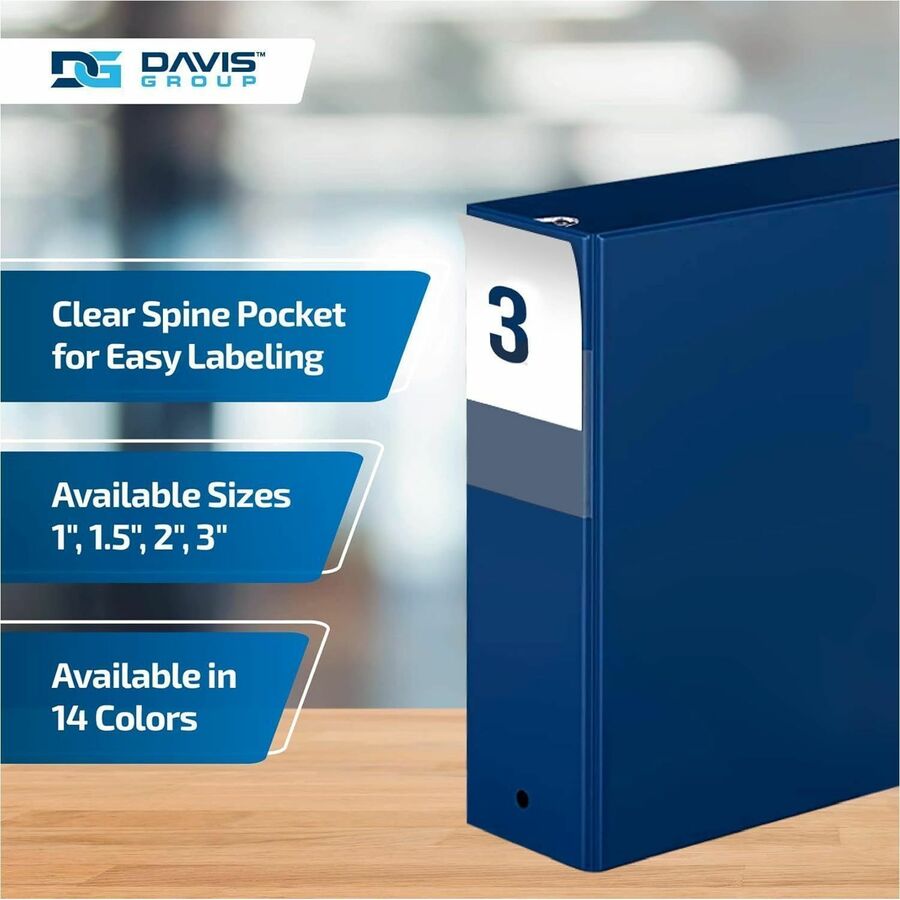 Davis Group Premium Economy, Round Ring, Binder, (Royal Blue, 3") - 231492