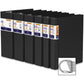 QuickFit Heavy-Duty Commercial Binder, 3-Ring D-Ring Binder, Black, 4 Inch - 29061