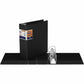 QuickFit Heavy-Duty Commercial Binder, 3-Ring D-Ring Binder, Black, 4 Inch