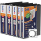 QuickFit Clear-View Binder, 3-Ring Binder, Round Ring, 5/8 Inch, Black - 870001