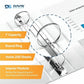 QuickFit Clear-View Binder, 3-Ring Binder, Round Ring, 1 Inch, White - 871100