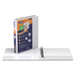QuickFit Clear-View Binder, 3-Ring Binder, Round Ring, 1 Inch, White - 871100